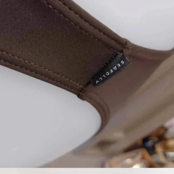 Seafolly Australia 2 Piece Brown Bikini  Size 10 - Picture 12 of 12